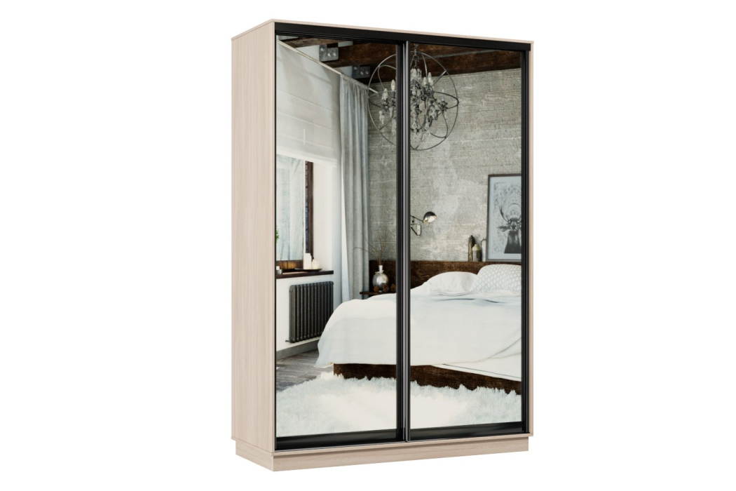 Шкафы-купе, Шкаф-купе Премьер 10 ясень шимо светлый