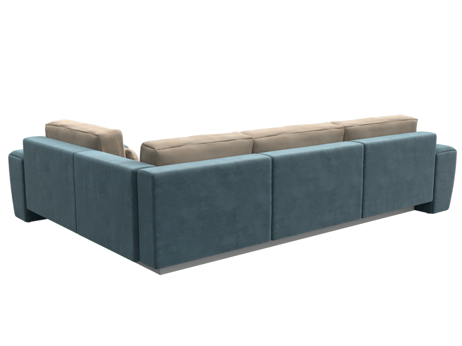 Диваны угловые в гостиную, Диван угловой Лига-008 Long правый, велюр