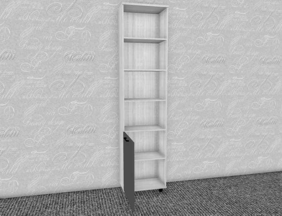 Стеллажи, Модульная система Грейс Шкаф ШК-5055  Снежный Ясень