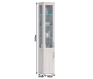 Витрина торцевая Флоренция СБ-2400 левая