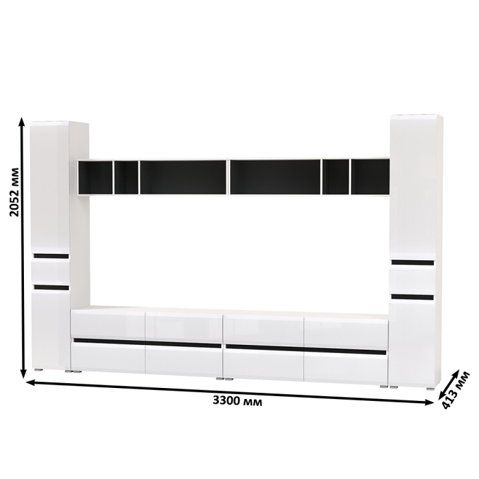 Стенки для гостиной, Сидней Комплектация № 79