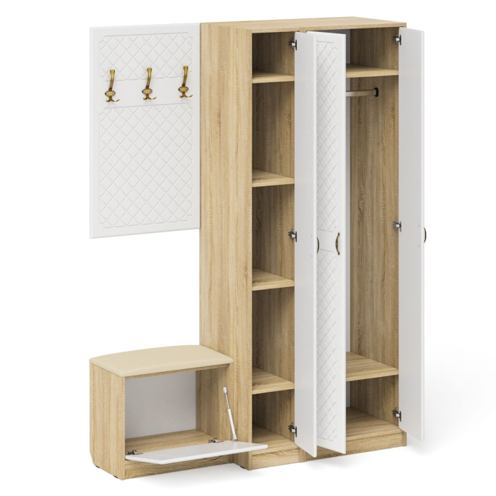 Прихожие, Мебель в прихожую П-6-500 № 47 фрезеровка ромб