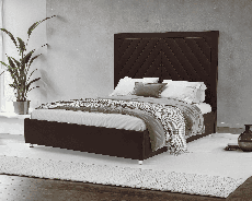 Мягкая кровать, Кровать Мишель 140 см (Велюр)
