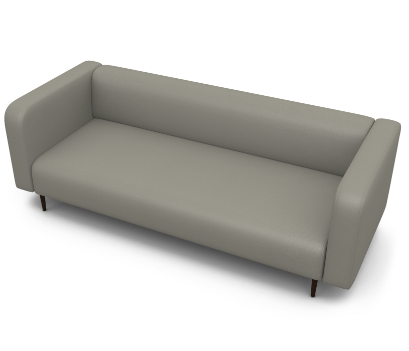 Диваны  офисные, Диван офисный 3-х местный Акцент экокожа