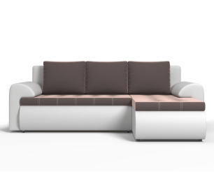 Угловой диван Ванкувер правый, экокожа /велюр