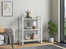 Стеллажи, Стеллаж Айсберг Лофт 80х102-2 белый