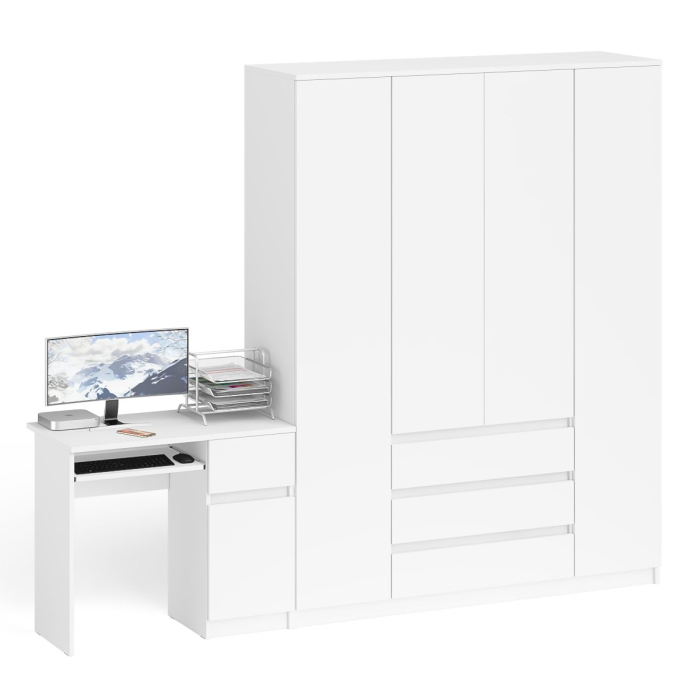 Компьютерные столы, Стол компьютерный МС-1 правый и шкаф МШ1600 Мори