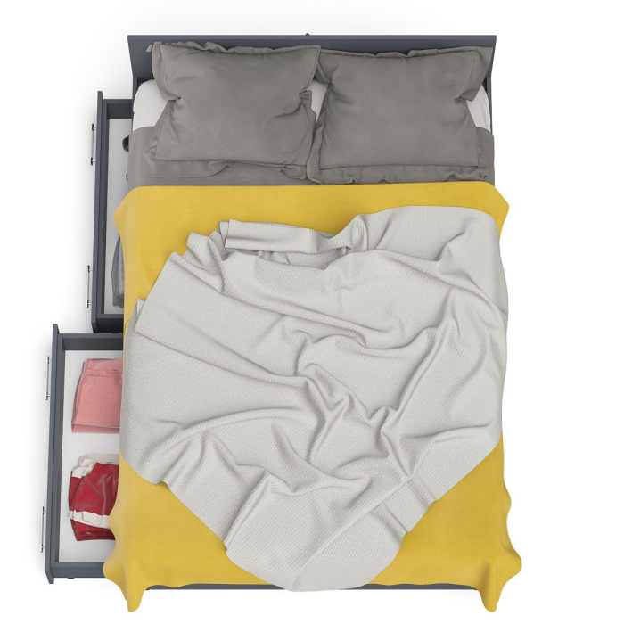 Кровати 140х200, Кровать с ящиками Мори 1400