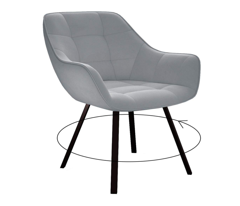 Стулья, Стул Dikline 252М с поворотным механизмом (микровелюр/опоры черные)