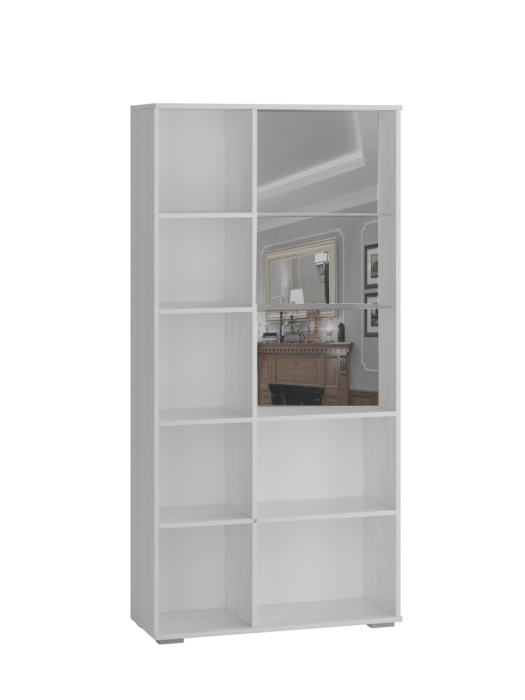 Шкафы распашные, Шкаф с полками и витриной Ливорно ЛШ-6