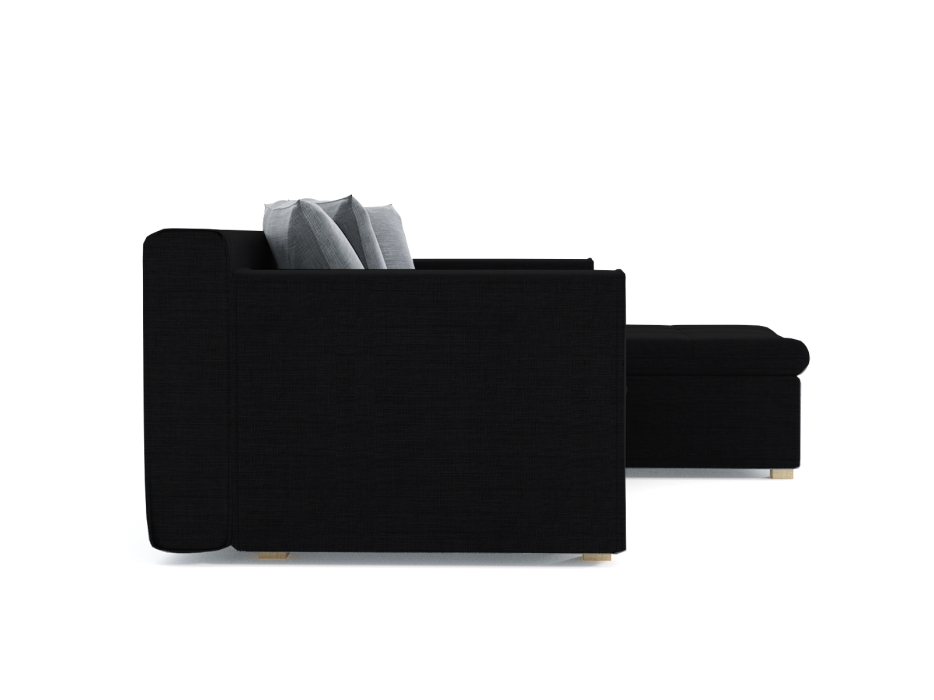 Диваны угловые в гостиную, Диван угловой Чикаго без механизма, рогожка