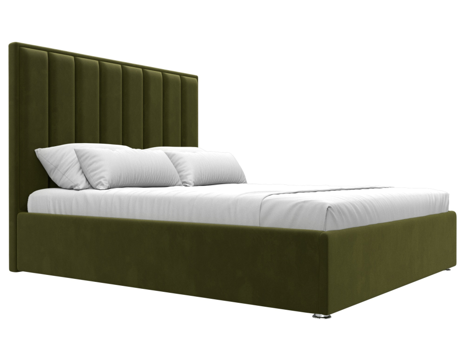 Мягкая кровать, Кровать интерьерная Афродита 160, микровельвет