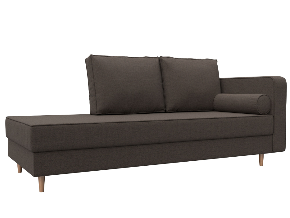 Кушетка диван, Кушетка Прайм правая, рогожка Амур