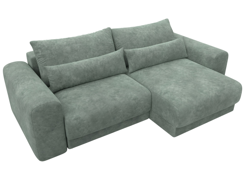 Диваны угловые в гостиную, Диван угловой Лига-056 НПБ угол универсальный, велюр BRUT