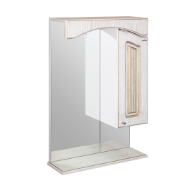 Шкаф навесной КРИТ-60 патина золото без подсветки  (ПВХ)