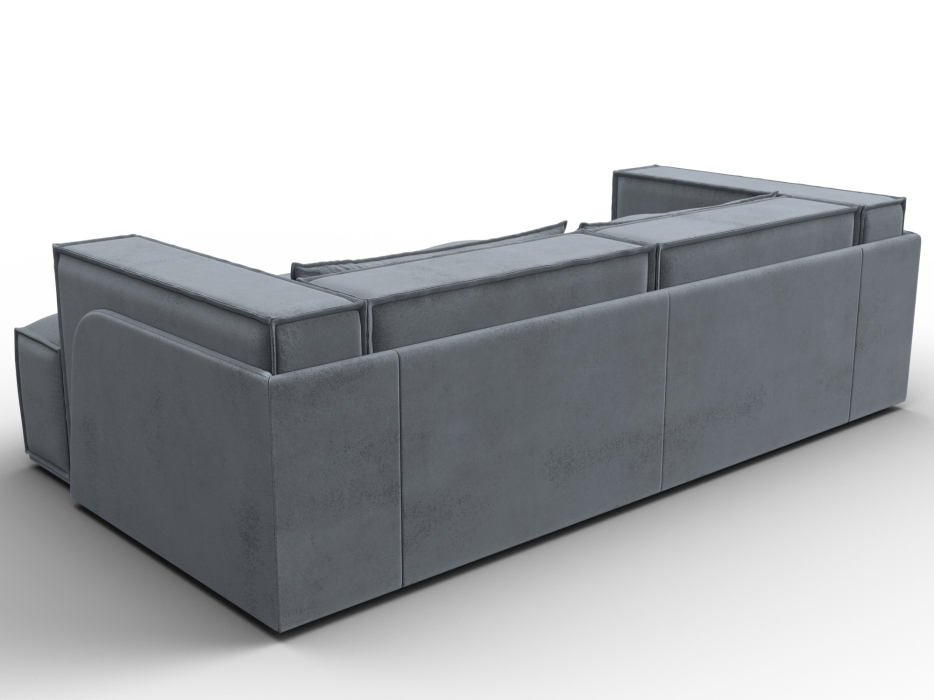 Диваны угловые в гостиную, Диван угловой Лига-061 угол правый, велюр TOWER