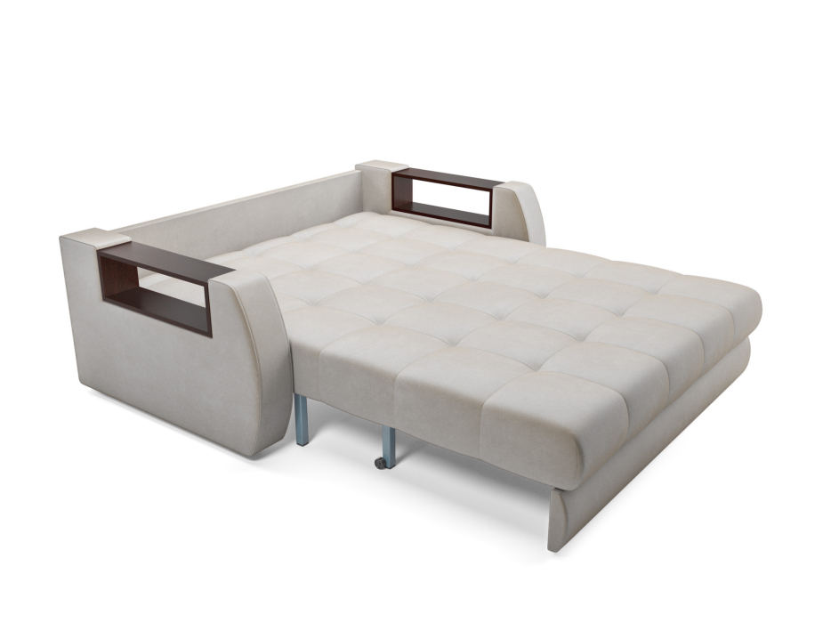 Диваны с ящиком для белья, Диван аккордеон Барон №3 ППУ 155х200 Бархат