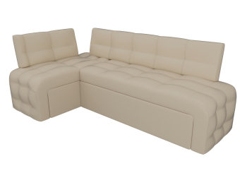 Кухонный угловой диван Люксор левый угол, экокожа