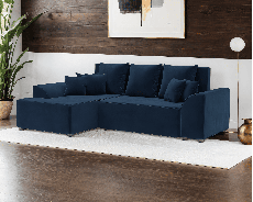 Диваны угловые в гостиную, Диван Каскад Левый угол (Велюр)