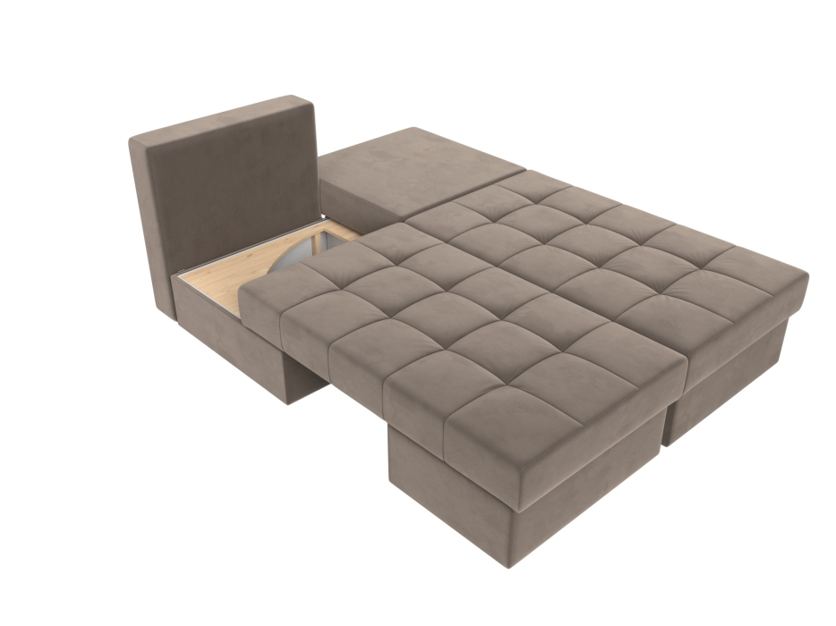 Диваны еврокнижки, Диван трансформер Сплит, велюр