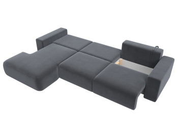 Диван угловой Лига-036 Классик Лонг левый угол, велюр