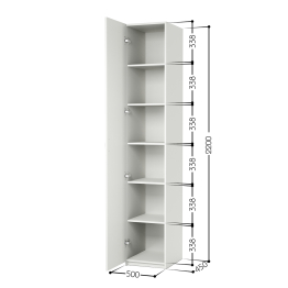 Шкаф с полками ШСП-1 50х45