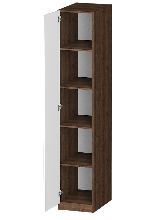 Шкафы одностворчатые, Распашной шкаф Лайф с полками 40*60*215 Дуб экспрессив