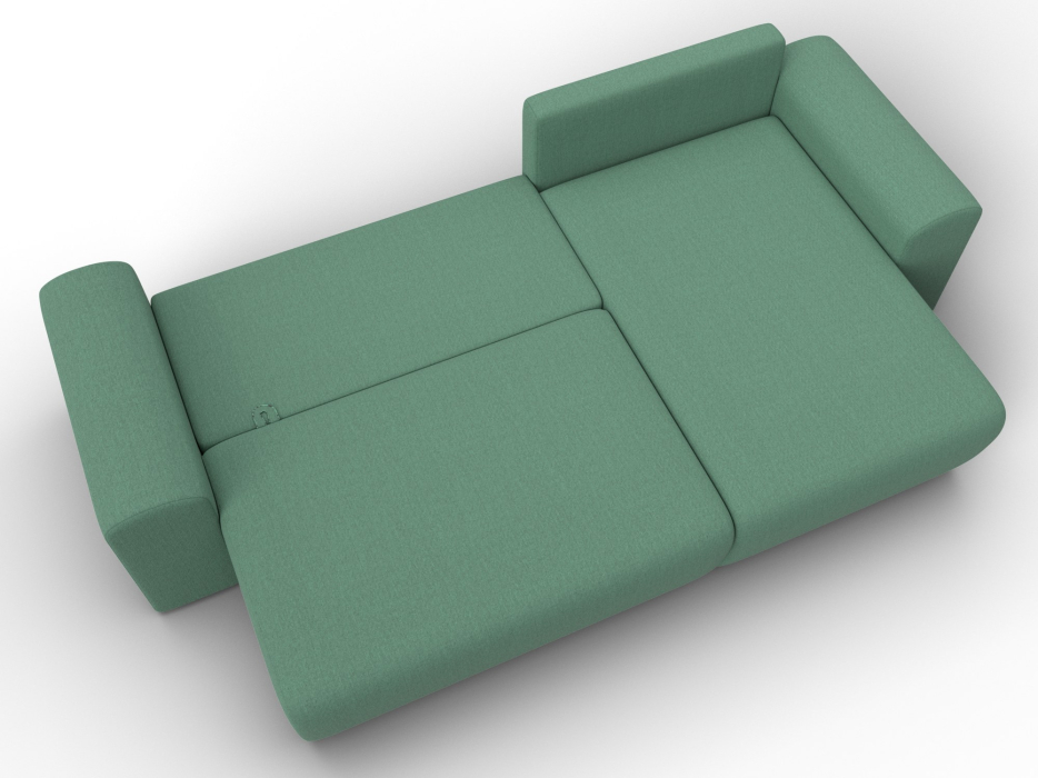 Диваны угловые в гостиную, Диван угловой Лига-099 угол универсальный, рогожка Амур