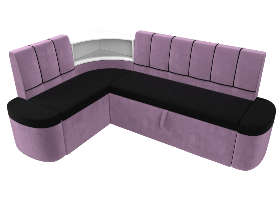 Диваны угловые кухонные, Кухонный угловой диван Тефида левый угол, микровельвет