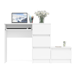 Стол компьютерный Мори МС-6 правое исполнение с тумбочкой 400-1