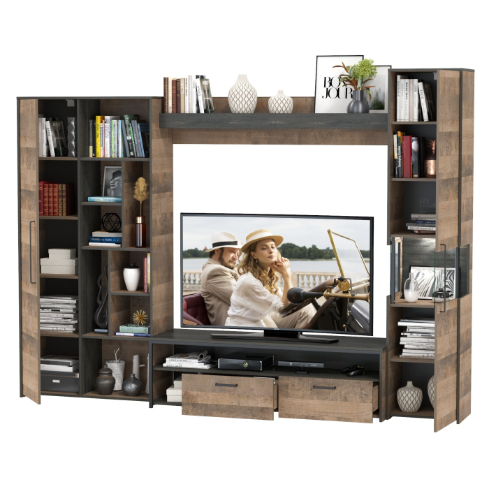 Стенки для гостиной, Стенка для гостиной в лофт стиле Трувор № 19