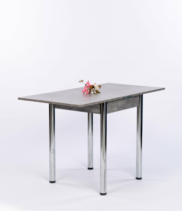 Обеденные столы, Стол обеденный раскладной 80 хром