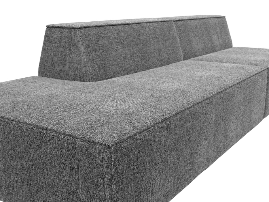 Дизайнерские диваны для гостиной, Прямой модульный диван Монс Модерн левый, рогожка