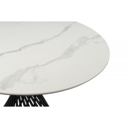 Керамический стол Вивиен 110 (чёрная нога)