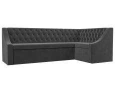 Диваны угловые кухонные, Кухонный угловой диван Мерлин правый угол велюр