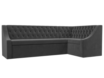 Кухонный угловой диван Мерлин правый угол велюр