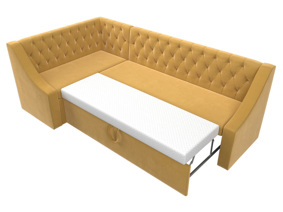 Диваны угловые кухонные, Кухонный угловой диван Мерлин левый угол микровельвет