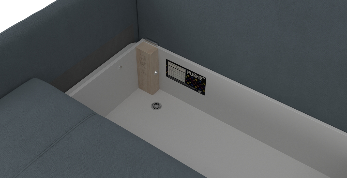 Дизайнерские диваны для гостиной, Диван-кровать Арти slim, велюр