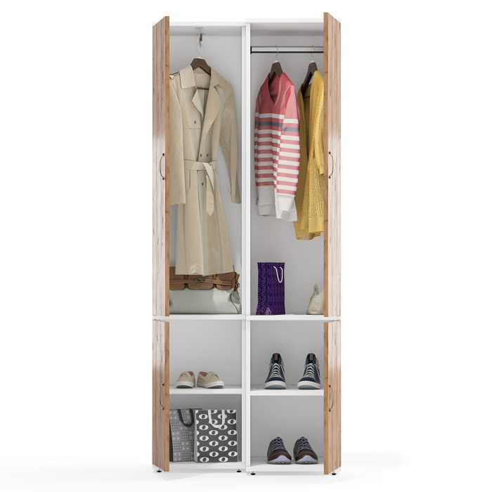 Для одежды, Шкаф узкий для одежды и пенал для одежды 23Б Лидер-8