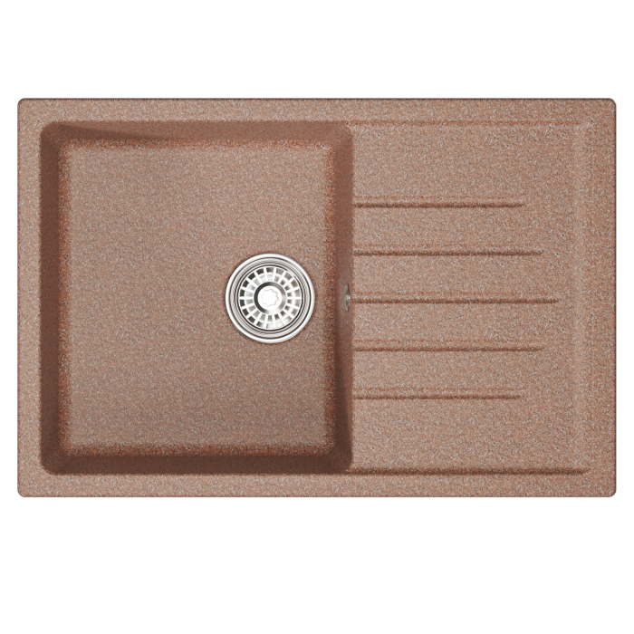 Кухонные мойки, Мойка ML-GM19 с крылом, 750*500*200мм NEW