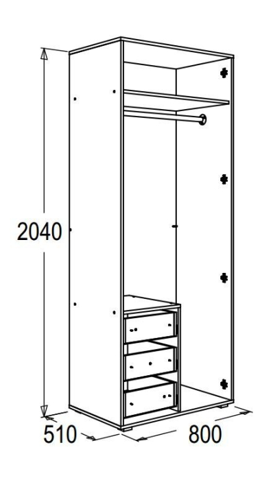 В детскую, Шкаф Омега 16