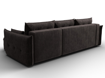 Диван угловой Лига-100 НПБ угол универсальный, велюр BRUT