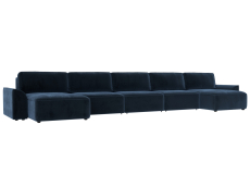 Диваны еврокнижки, Диван П-образный Лига-048 НПБ МегаЛонг, велюр TOWER