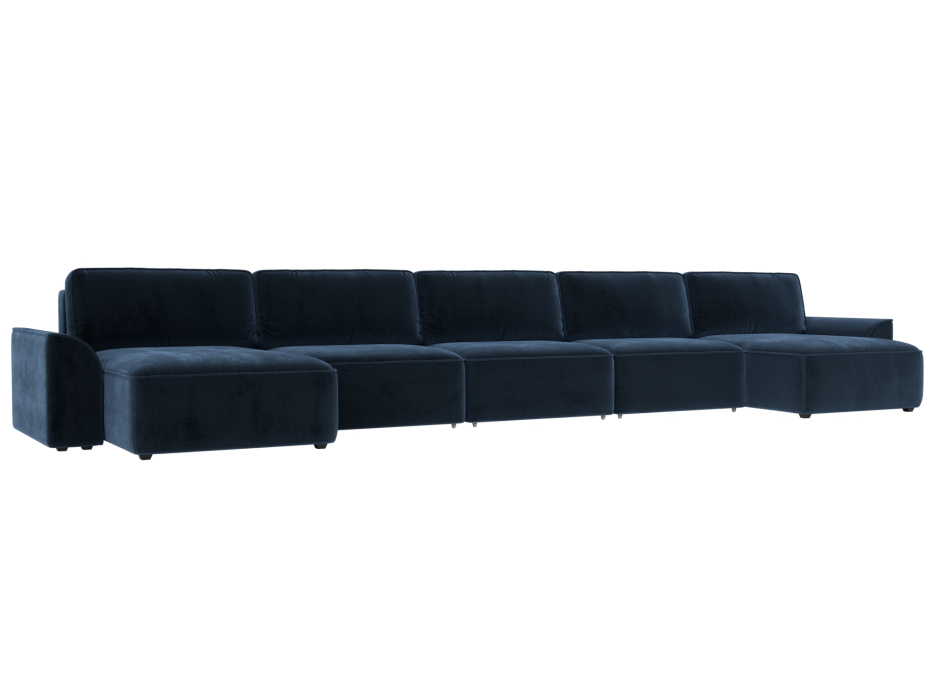 Диваны еврокнижки, Диван П-образный Лига-048 НПБ МегаЛонг, велюр TOWER