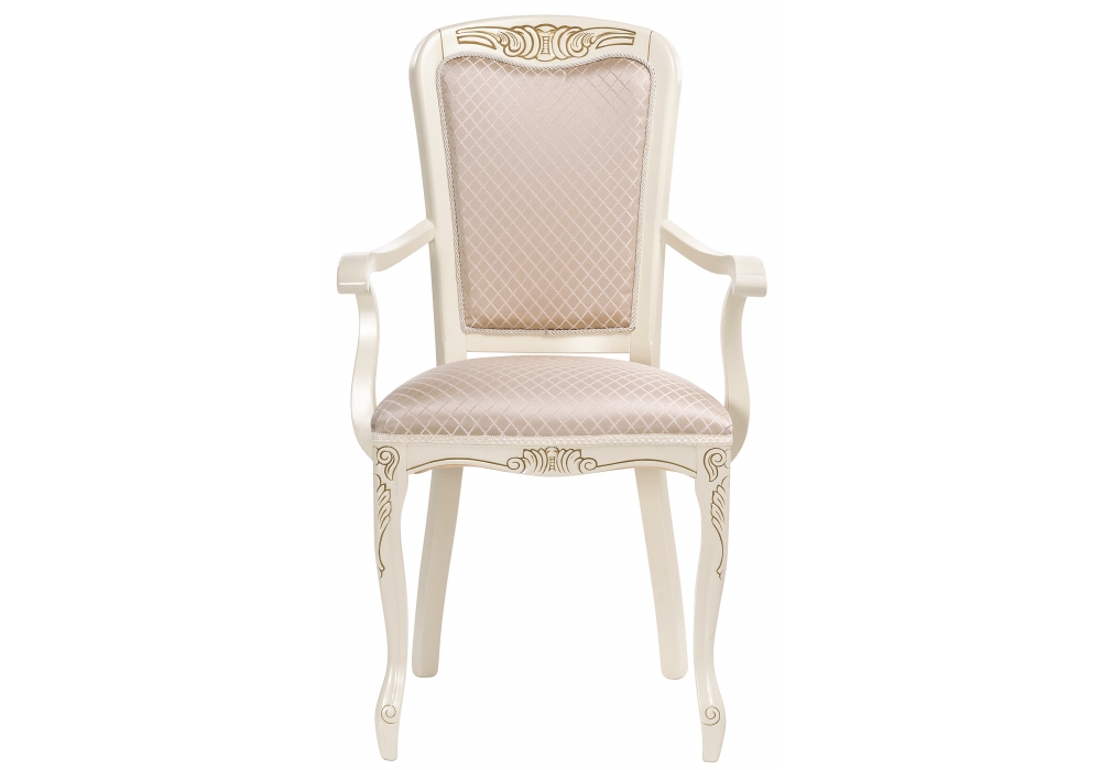 Стулья, Стул деревянный Клето патина золото / ромб