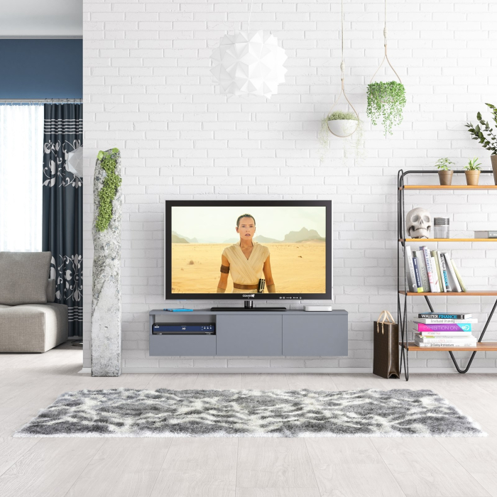 ТВ-тумбы, ТВ-тумба для телевизора подвесная выдвижной ящик и дверки Сити-10