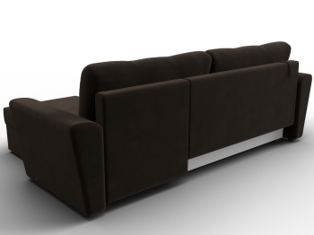 Угловой диван Амстердам Лайт правый угол, микровельвет