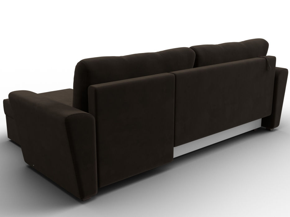 Диваны угловые в гостиную, Угловой диван Амстердам Лайт правый угол, микровельвет