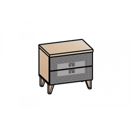 Тумба прикроватная Лежер ТП-3101, бодега белая, холст белый