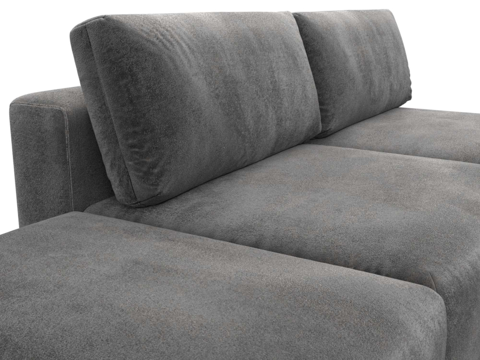 Диваны еврокнижки, Диван прямой модульный с пуфом Лига-060 НПБ, велюр TOWER